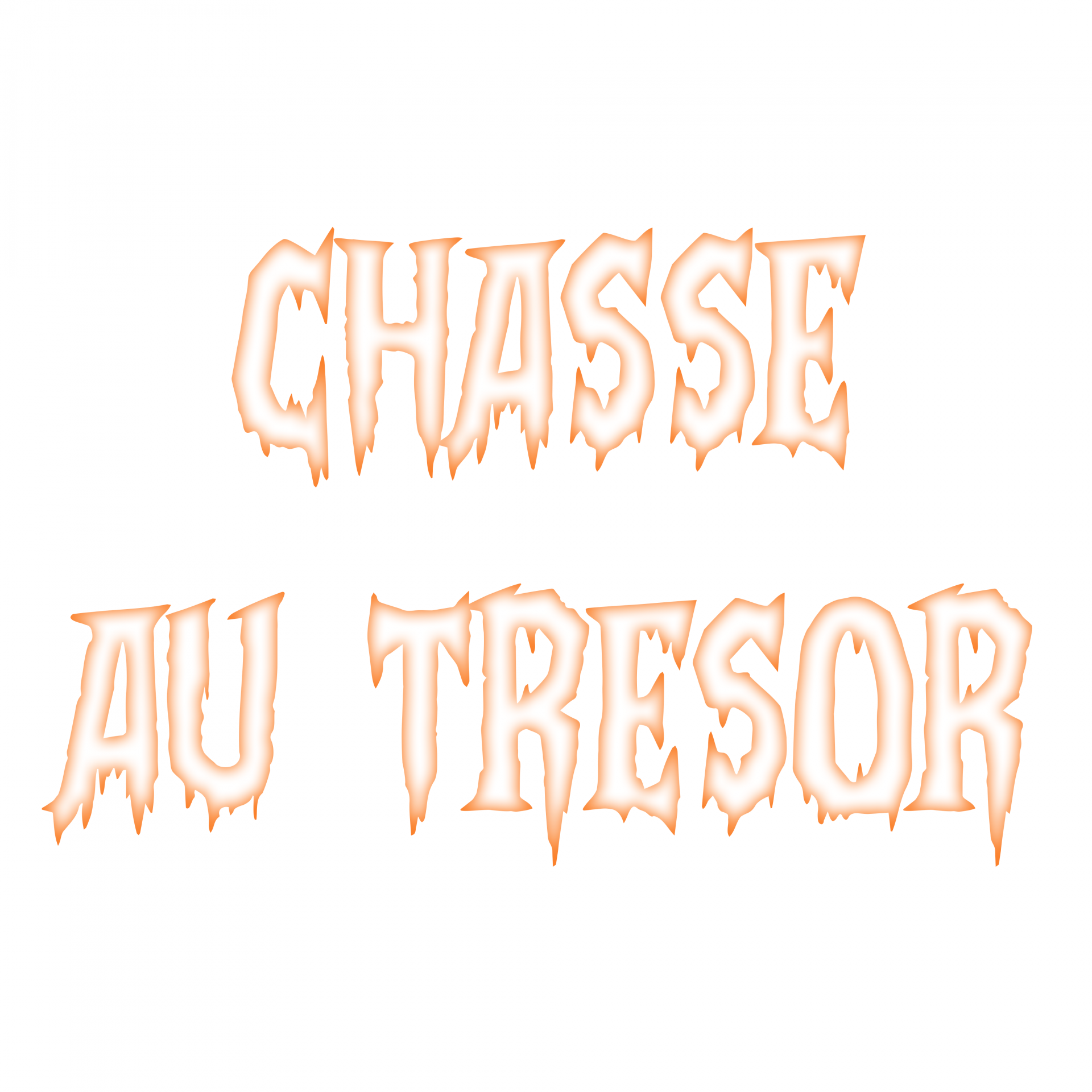 Logo chasse au tresor halloween
